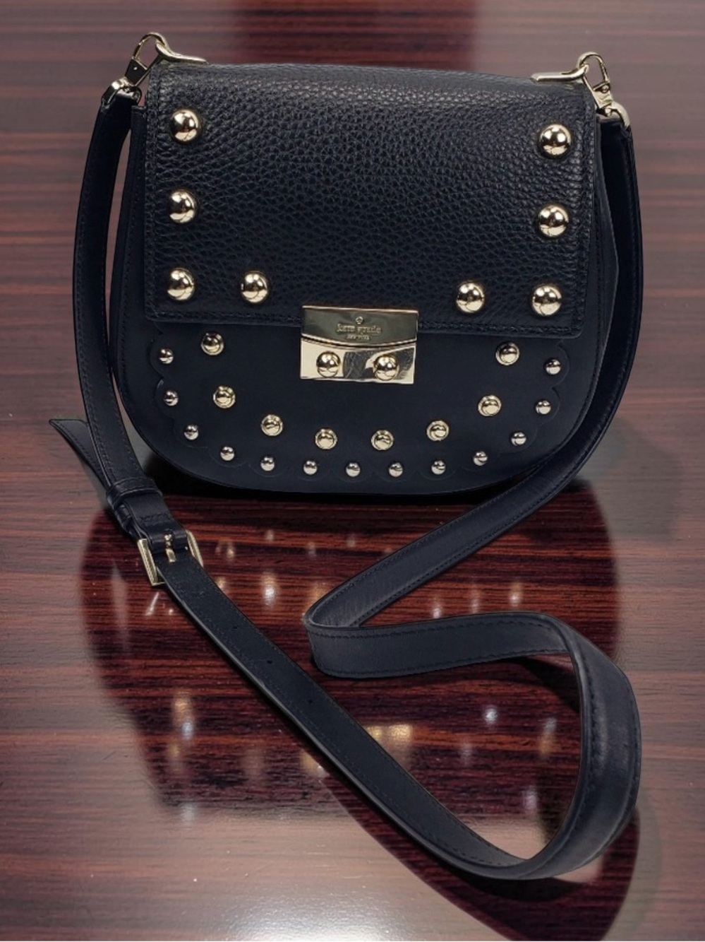 Kate Spade x The Madison Ave. Collection Byrdie Studded Crossbody Bag✨ - Picture 6 of 14